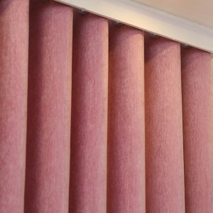 Plain Chenille 215 Pink Curtain 6