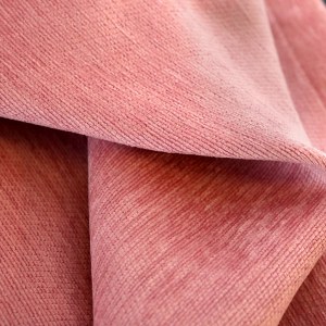 Plain Chenille 215 Pink Curtain 3