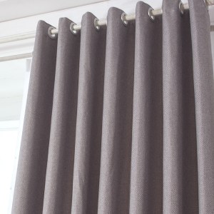 Royale Grey Linen Style Curtain 5