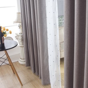 Royale Grey Linen Style Curtain 6