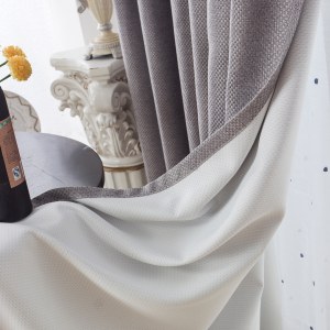 Royale Grey Linen Style Curtain 8