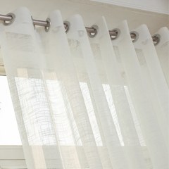 Sheer Curtain Touch of Sunshine Cream Voile Curtain 3