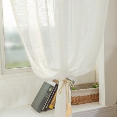 Sheer Curtain Touch of Sunshine Cream Voile Curtain 4