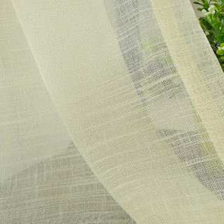 A Touch of Sunshine Semi Sheer Lemon Yellow Heavy Net Curtain 8