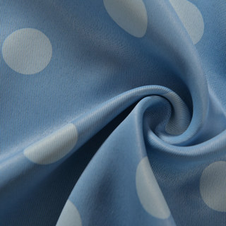 Classic Blackout Blue Polka Dot Curtain 5