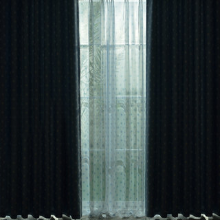 Classic Blackout Blue Polka Dot Curtain 4