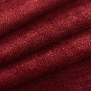 Luxury Red Burgundy Colour Chenille Curtain