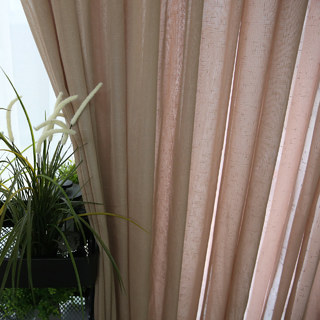 Notting Hill Mocha Luxury Voile Curtain 3