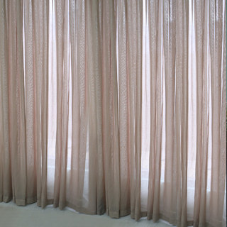 Notting Hill Mocha Luxury Voile Curtain 2