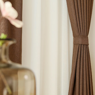 Serene Moment Dark Brown Curtain 4