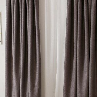 Serene Moment Dark Grey Colour Curtain