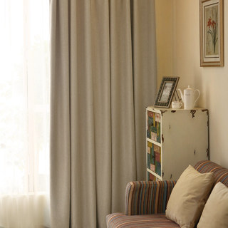 Subtle Spring Beige Colour Curtain 4