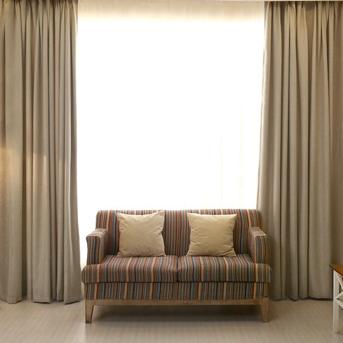 Subtle Spring Beige Colour Curtain 1