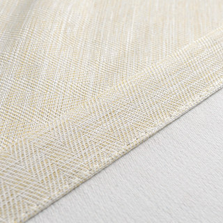 Blackout Zigzag Twill Cream Curtain