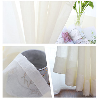 Luxe White Sheer Voile Curtain 5