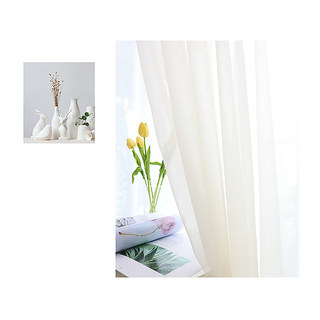 Luxe White Sheer Voile Curtain 4