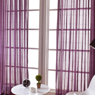 Smarties Purple Soft Sheer Voile Curtain 2