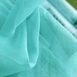 Smarties Turquoise Green Soft Sheer Voile Curtain 4