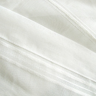 Urban Melody White Ivory Striped Voile Curtain 10