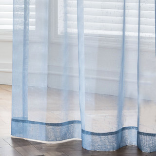 The Perfect Blend Ombre Grey Textured ​Sheer Voile Curtain 3