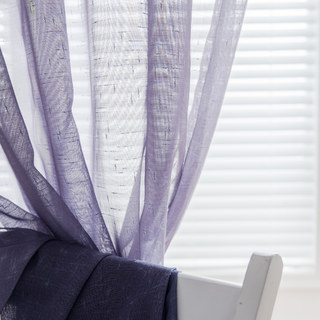 The Perfect Blend Ombre Purple Textured Sheer Voile Curtain 6