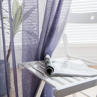 The Perfect Blend Ombre Purple Textured Sheer Voile Curtain 5