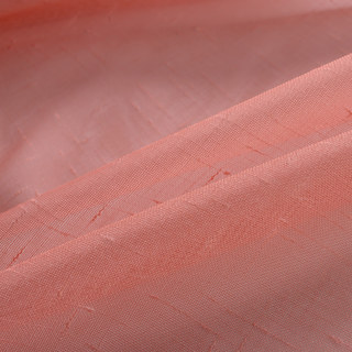 The Perfect Blend Ombre Red Orange Terracotta Textured Sheer Voile Curtain