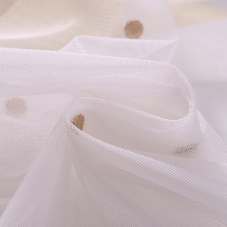 Embroidered Rose Gold Dotted Dot Voile Curtain 4