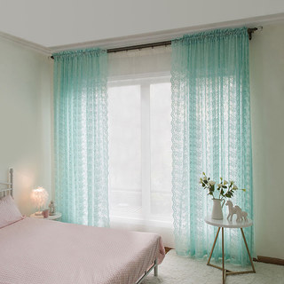 Lace Curtain Posey Pastel Green Net Curtains 2