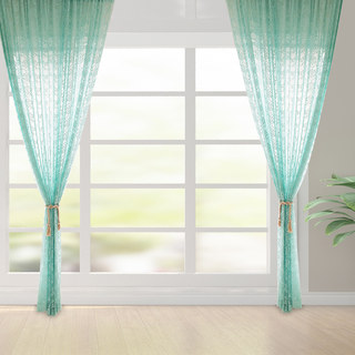 Lace Curtain Posey Pastel Green Net Curtains 3