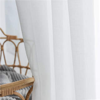 Luxe White Sheer Voile Curtain 3