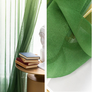 The Perfect Blend Ombre Jade Green Sheer Voile Curtain 5