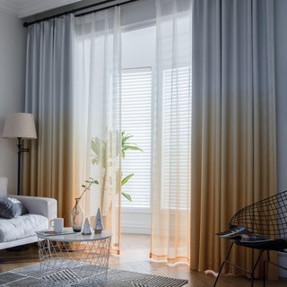 The Perfect Blend Ombre Yellow Curtain 1