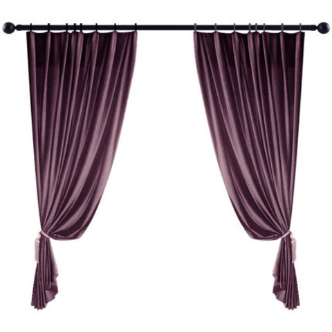 Premium Parisian Purple Velvet Curtain