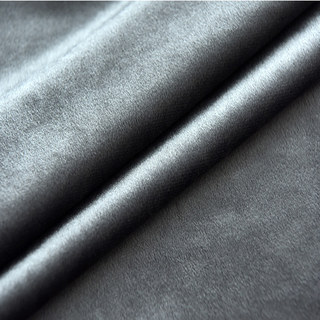 Luxury Metallic Blue Grey Blackout Velvet Curtains 10