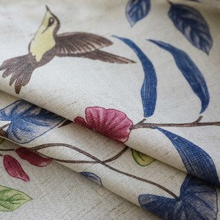 Bringing the Garden Indoors Jute Style Vine and Bird Floral Curtain 6