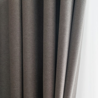 Herringbone Grey 100% Blackout Curtain 8