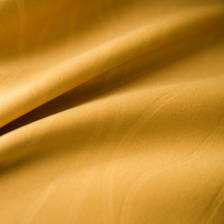 Rippled Waves Superthick Lemon Yellow Blackout Curtain