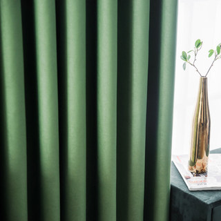 Superthick Olive Green Blackout Curtain 5