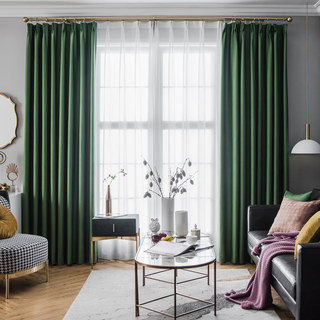 Superthick Olive Green Blackout Curtain 3
