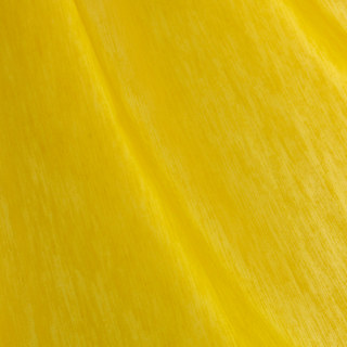 Tuscan Sun Bright Yellow Textured Striped Heavy Semi Sheer Curtain 4