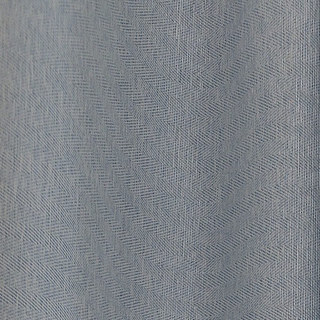 Blackout Zigzag Twill Baby Blue Curtain