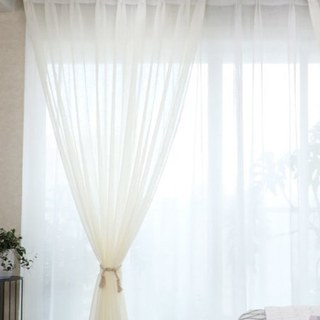 Luxe White Sheer Voile Curtain
