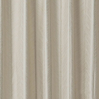 New Look Luxury Art Deco Herringbone Beige Cream & Rose Gold Sparkle Curtain 9