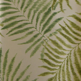 Palm Tree Leaves Green Print Floral Curtain 6
