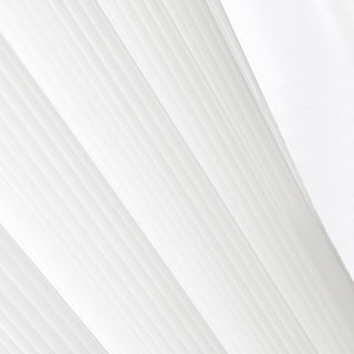 Sun Rays Bold Striped White Chiffon Sheer Curtain 6