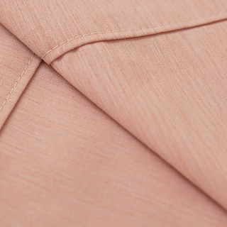 Tuscan Sun Coral Dusky Pink Textured Striped Heavy Semi Sheer Curtain 6