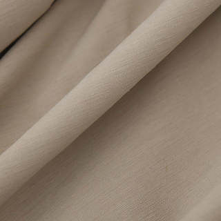 Tuscan Sun Mocha Light Brown Textured Striped Heavy Semi Sheer Curtain 7