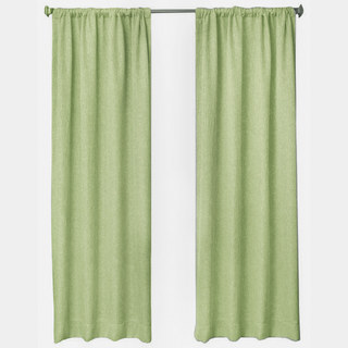 Tuscan Sun Olive Green Textured Striped Heavy Semi Sheer Curtain 9