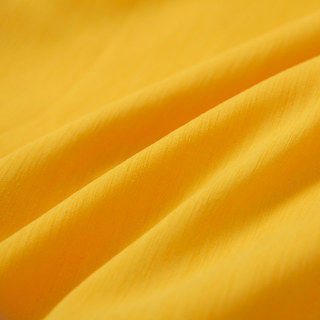 Tuscan Sun Bright Yellow Textured Striped Heavy Semi Sheer Curtain 5